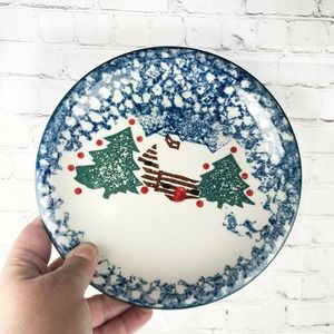 Tien Shan FOLK CRAFT Cabin Snow Salad Plate